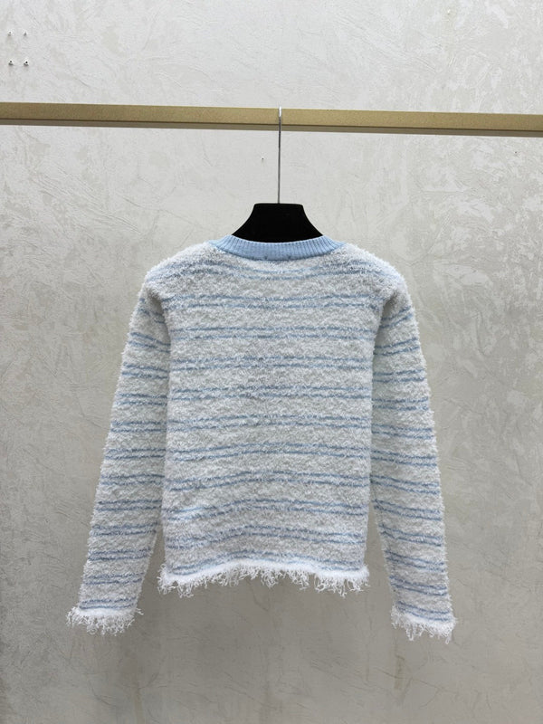 Chanel 2025 Cardigan Col Rond Tricoté Laine Polyester 734785