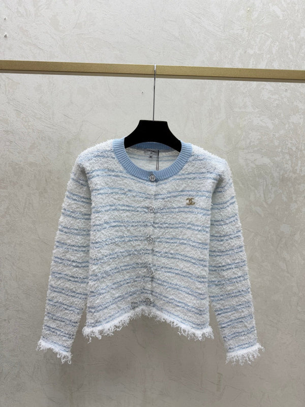 Chanel 2025 Cardigan Col Rond Tricoté Laine Polyester 734785