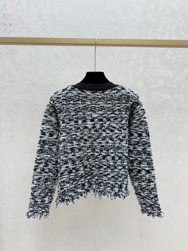 Chanel 2025 Cardigan Col Rond Tricoté Laine Polyester 734785
