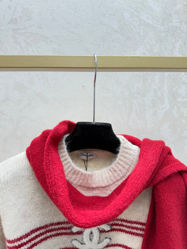 Chanel Pull Rayé Laine Mohair 2025 734809