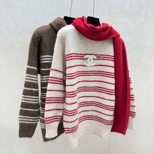 Chanel Pull Rayé Laine Mohair 2025 734809