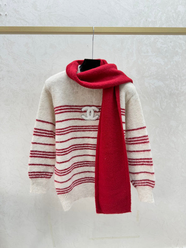 Chanel Pull Rayé Laine Mohair 2025 734809