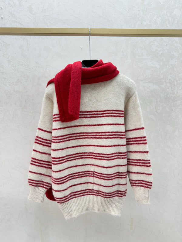Chanel Pull Rayé Laine Mohair 2025 734809