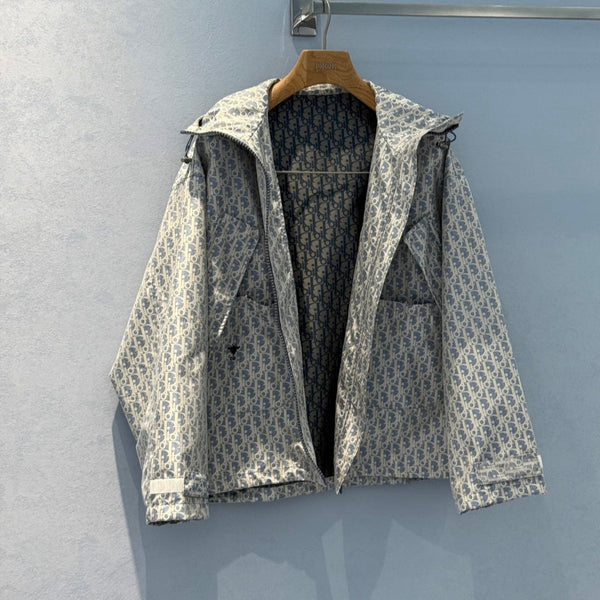 CD 25 hooded jacket baby blue polyester