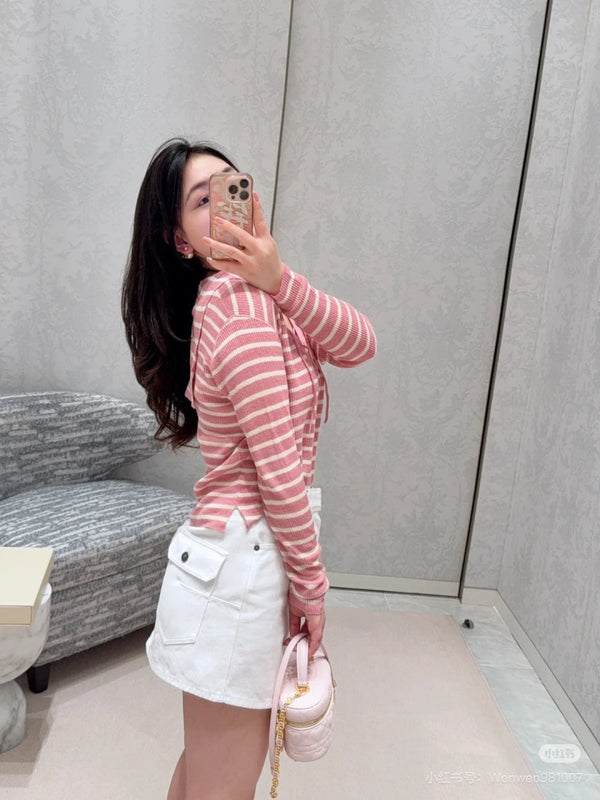 CD 25 Striped Long Sleeve Shirt Cotton
