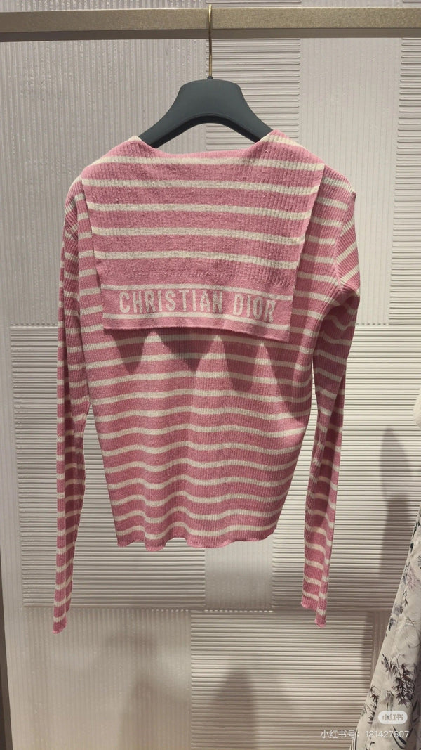 CD 25 Striped Long Sleeve Shirt Cotton