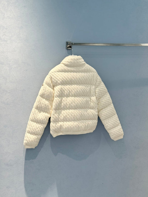 Moncler 25 Jacket Rope White Wool