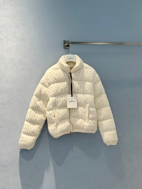 Moncler 25 Jacket Rope White Wool