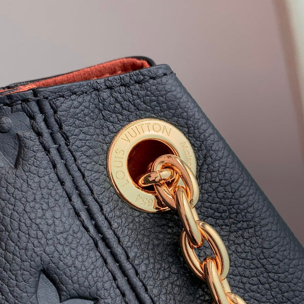 Borsa tote Anytime 34cm in pelle nera e oro Empreinte 251564