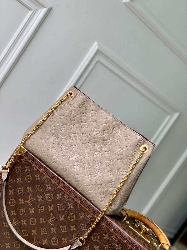Borsa tote Anytime 34cm Beige Gold Empreinte in pelle 251566