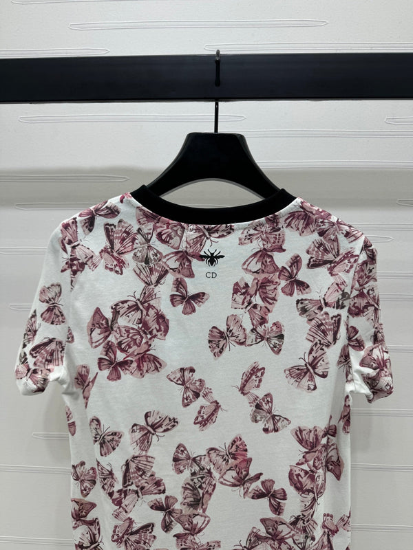 Dior 25C T-Shirt Papillon multicolore Pattern 228799