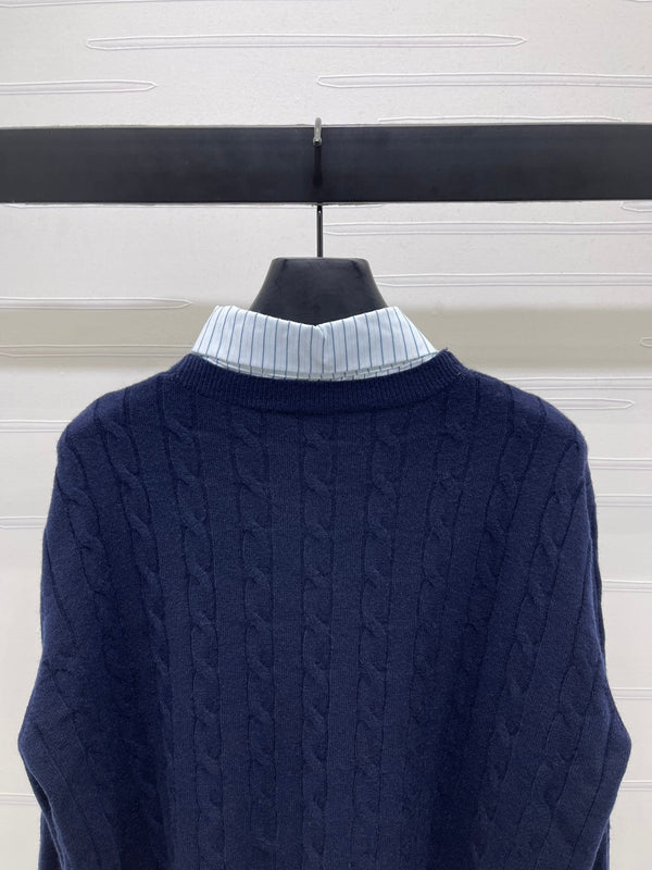 Miu Miu 25 Long Sleeve Knitted Sweater Wool 295626