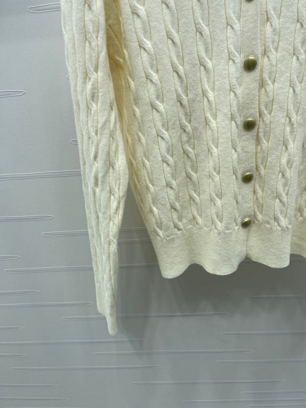 Miu Miu 25 Long Sleeve Knitted Sweater Wool 295626