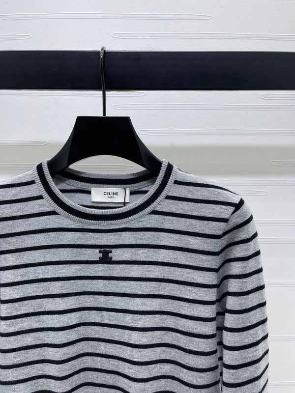 Celine 25 Striped Sweater Wool 296263