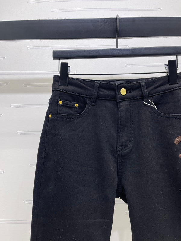 CC Jean coupe slim Denim noir 343625