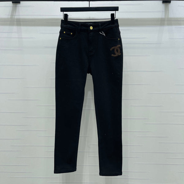 CC Jean coupe slim Denim noir 343625