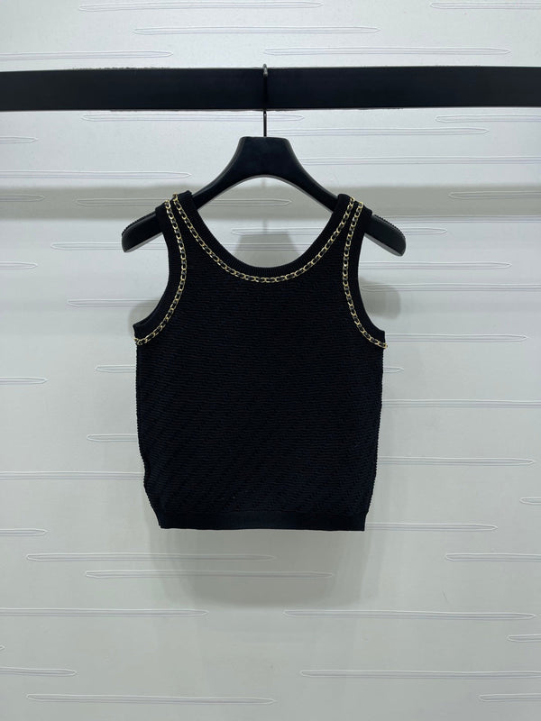 CC 26 Haut Printemps/Été Laine Noire 343439