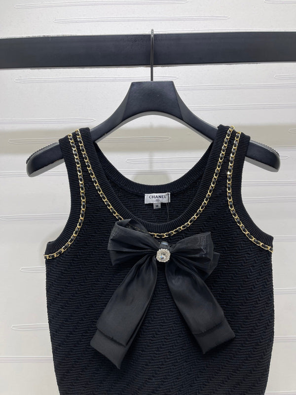CC 26 Haut Printemps/Été Laine Noire 343439