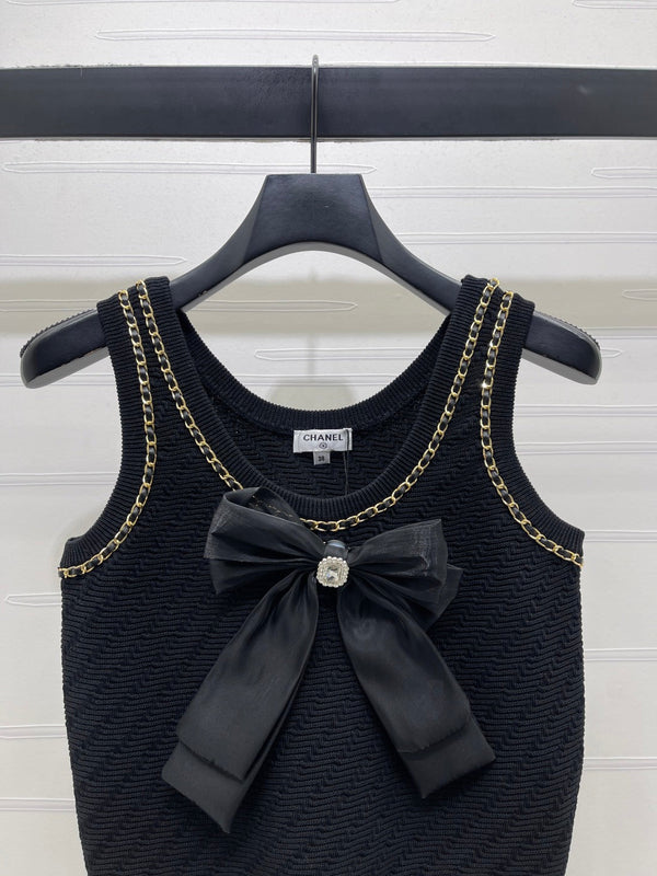 CC 26 Haut Printemps/Été Laine Noire 343439