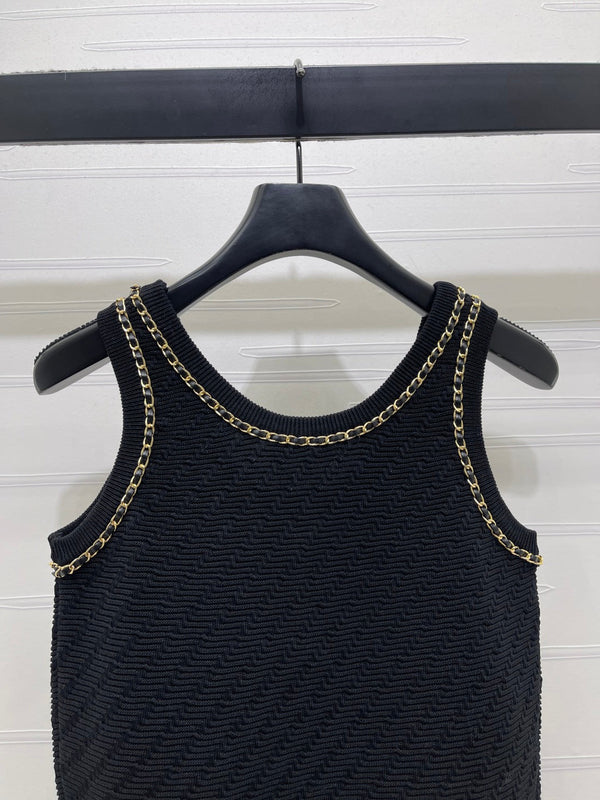 CC 26 Haut Printemps/Été Laine Noire 343439