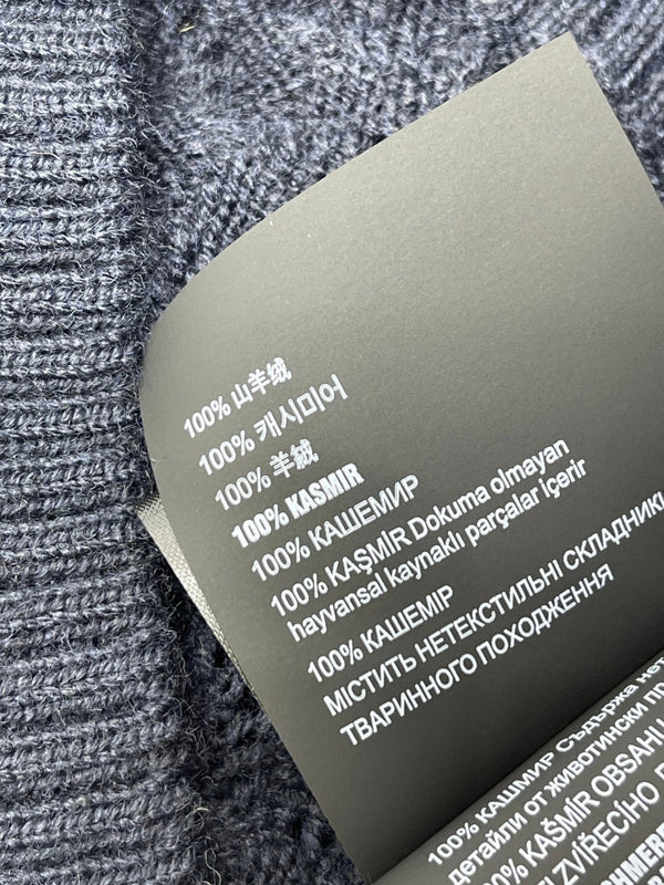 Haut Miu Polo semi-ouvert à manches courtes en maille bleu marine 343436