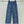 Chanel 2026 Jean Taille Haute Bleu Coton Imprimé Croco 363373
