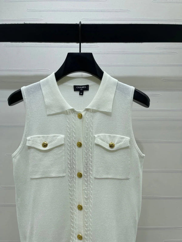 CC 2026 Collared Knit Vest Wool 390686