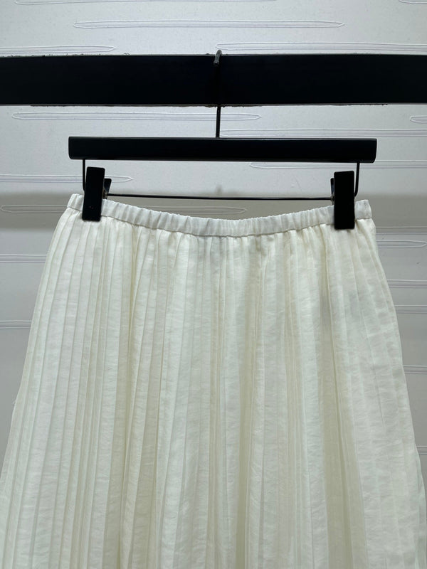 Miu Midi Skirt Cotton Nylon Silk 392682