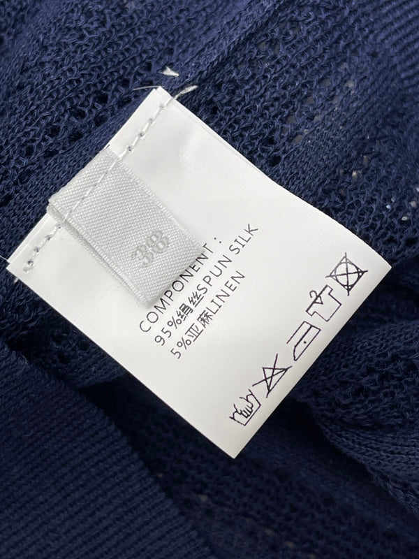 YSL 26s Knit Short-Sleeved Top Silk Linen 401585