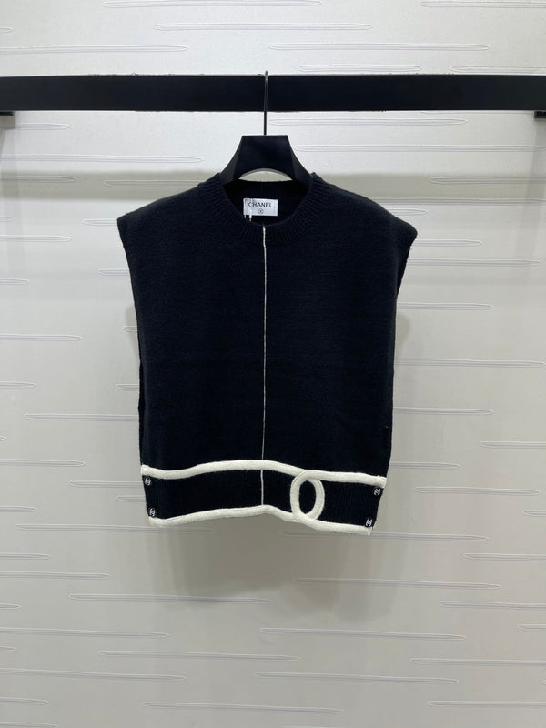 CC 26s Contrast Knit Vest 1324