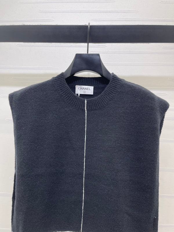 CC 26s Contrast Knit Vest 1324