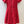 CD 25 Round Neck Raglan Sleeve Dress Red Polyester