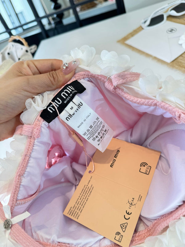Miu Miu Bikini Pink Cotton 185842