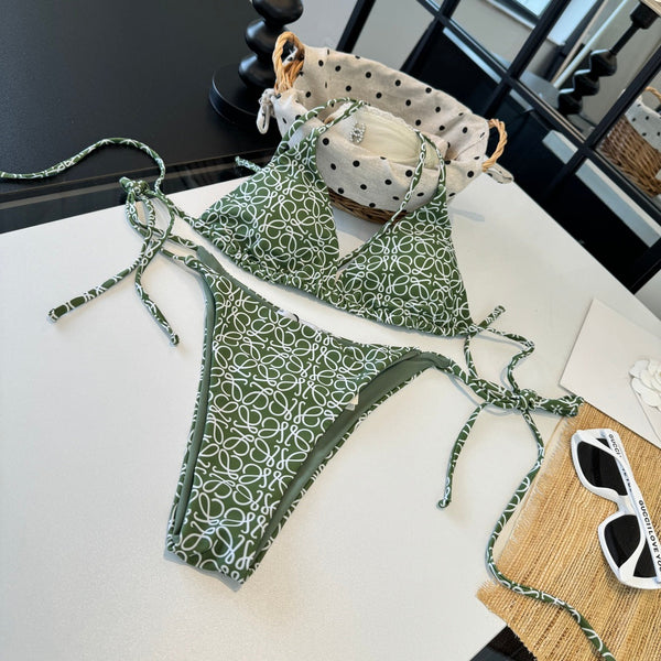 Loewe Bikini Monogram Green Cotton 185844