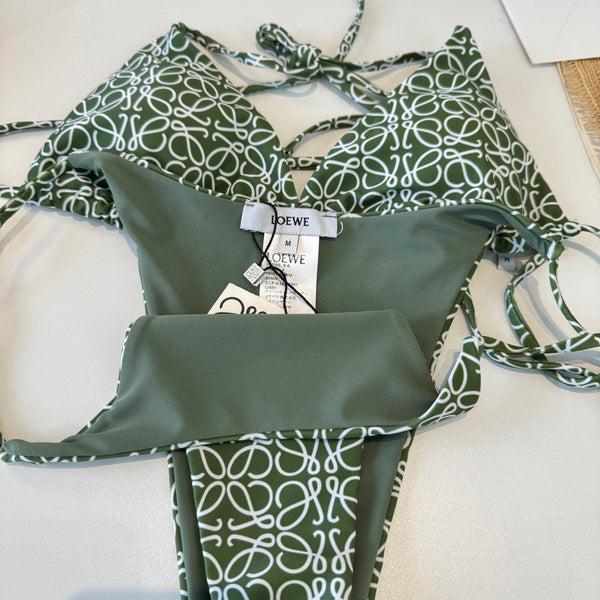 Loewe Bikini Monogram Green Cotton 185844