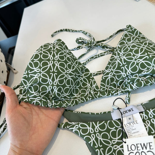 Loewe Bikini Monogram Green Cotton 185844