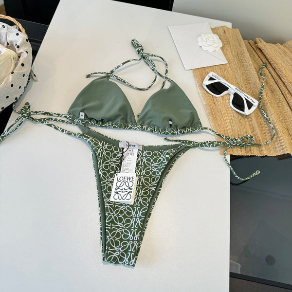 Loewe Bikini Monogram Green Cotton 185844