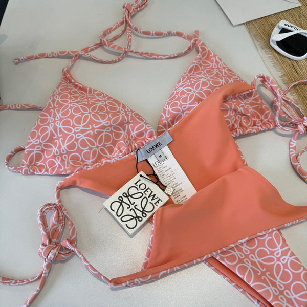 Loewe Bikini Monogram Pink Cotton 185845