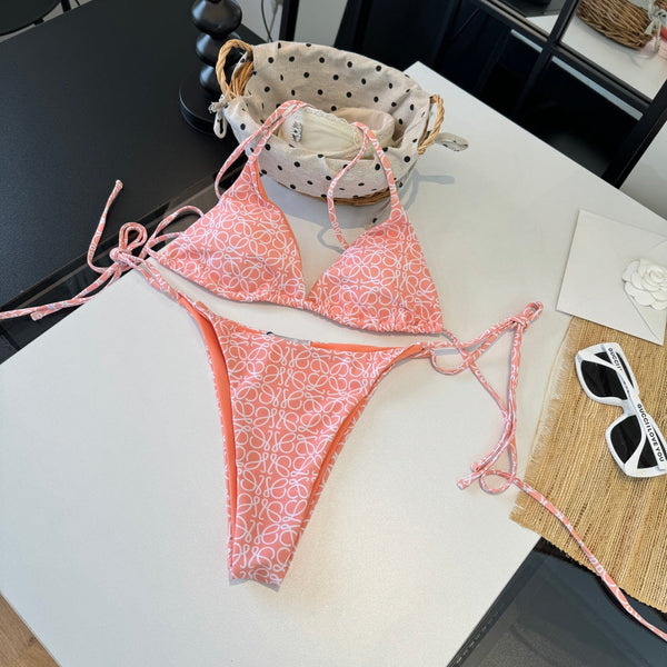 Loewe Bikini Monogram Pink Cotton 185845