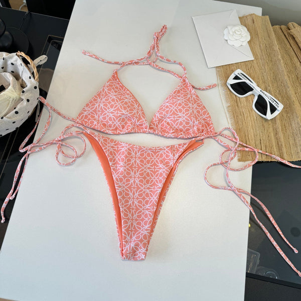 Loewe Bikini Monogram Pink Cotton 185845