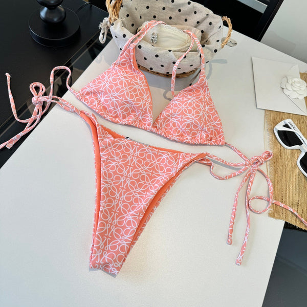 Loewe Bikini Monogram Pink Cotton 185845