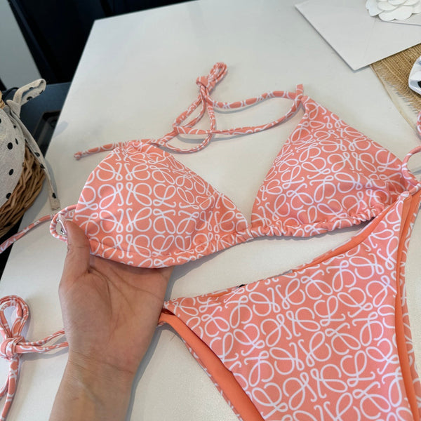 Loewe Bikini Monogram Pink Cotton 185845
