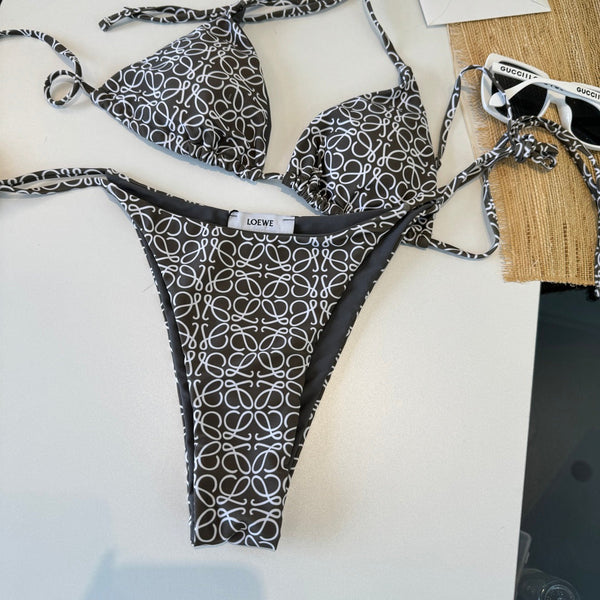 Loewe Bikini Monogram Black Cotton 185846