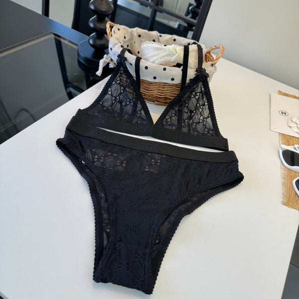GG 26s Two-Piece Bikini Black Lace 201805