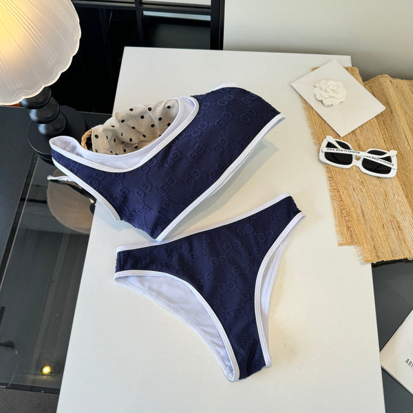Gucci 26s Two-Piece Navy Blue Cotton 184237