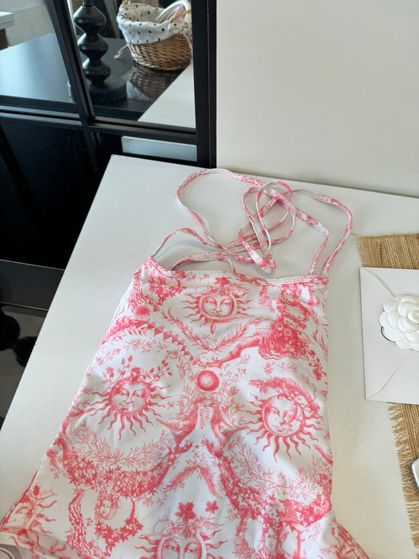 CD 26s One-Piece Bikini Pink Colorful 201817