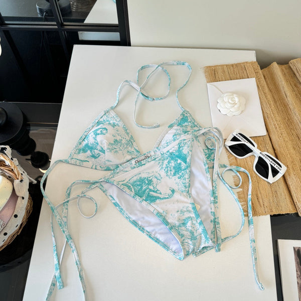 CD 26s Two-Piece Bikini Blue Colorful 201824