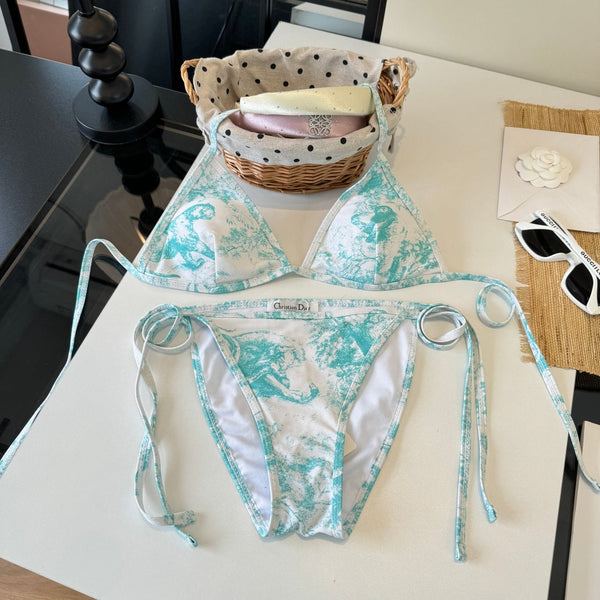 CD 26s Two-Piece Bikini Blue Colorful 201824