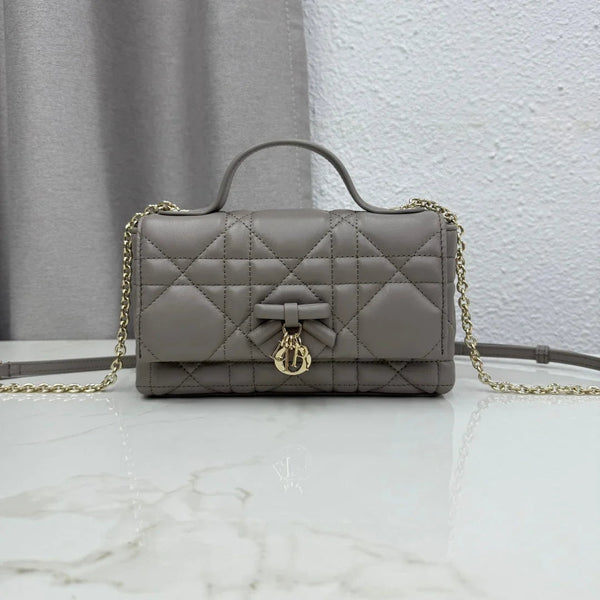 CD 2026 My Tender Dior Top Handle Mini Chain Bag 21cm Lambskin