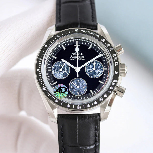 Omega Speedmaster Professional Moonwatch 42mm Black Leather Strap